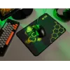 TRACER GameZone Hexy3 gaming muismat, 35 x 28 x 0,4 cm, zwart/geel