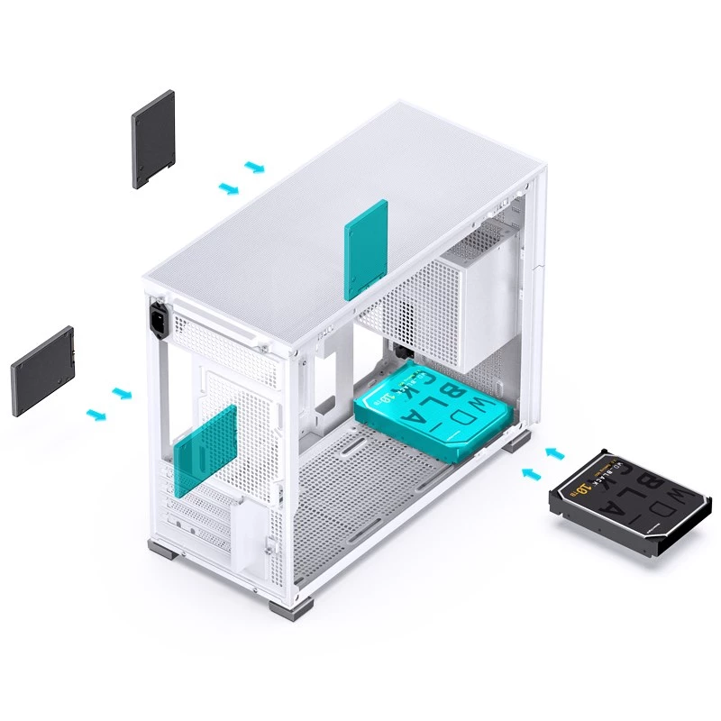 PC-behuizing Jonsbo D31 MESH Midi Tower wit