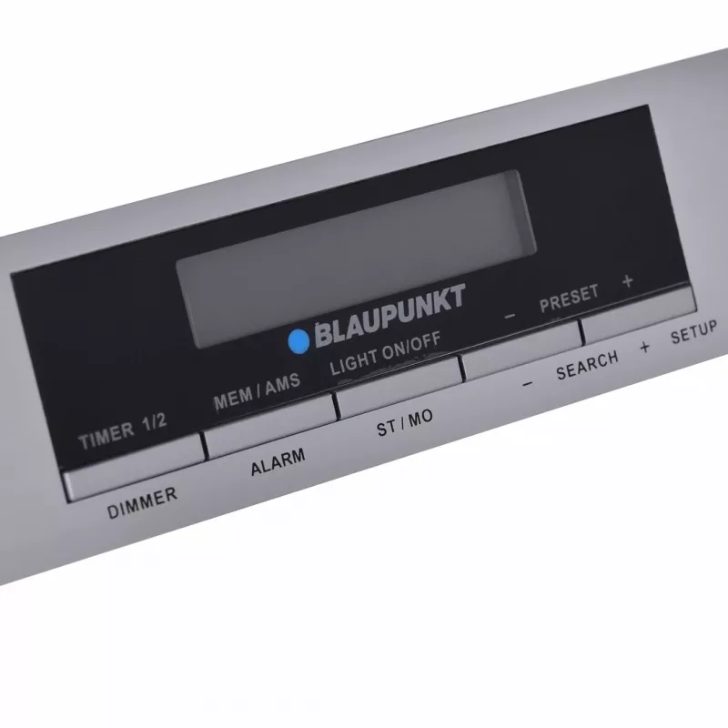 Keukenradio BLAUPUNKT KR14BT met Bluetooth, FM, LED-display, 2x0.8W, net/batterij, grijs