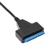 Akyga AK-CA-86 SATA naar USB-A 3.0 adapterkabel voor 2,5-inch drives, 0,3 m, zwart