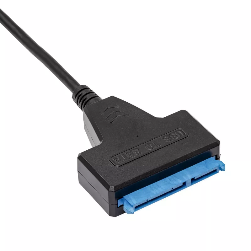Akyga AK-CA-86 SATA naar USB-A 3.0 adapterkabel voor 2,5-inch drives, 0,3 m, zwart