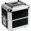 Flightcase Roadinger platencase ALU 50/50 afgerond zwart — aluminium 50×50 formaat, afgeronde hoeken