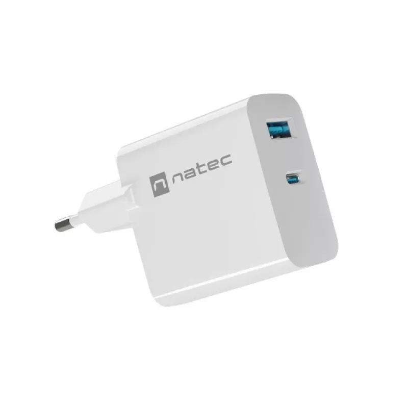 NATEC NUC-2144 oplader voor mobiele apparaten universeel wit AC snelladen binnen