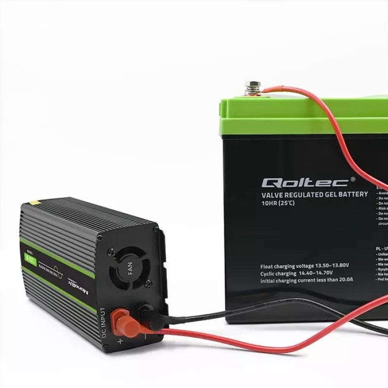 Auto-omvormer Qoltec Monolith 1200 W zwart 12 V