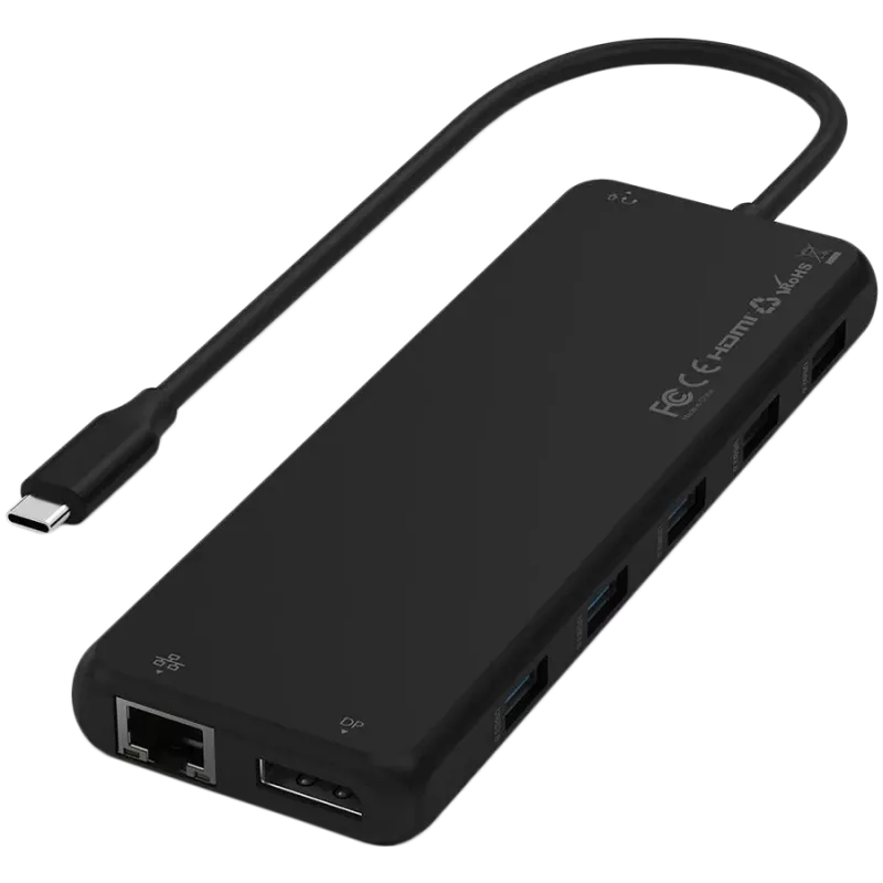 Multiport USB-C-adapter Satechi ST-P3D13K 13-in-1 met triple-display-ondersteuning