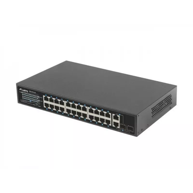 Lanberg switch 24X 100MB DSP+/2X combo rack 19 360W V2