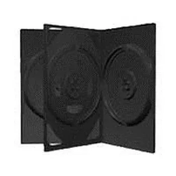 MediaRange 3-voudige dvd-doos zwart – capaciteit: 3 cd, 3 dvd – 50-pack – zwart (BOX15)