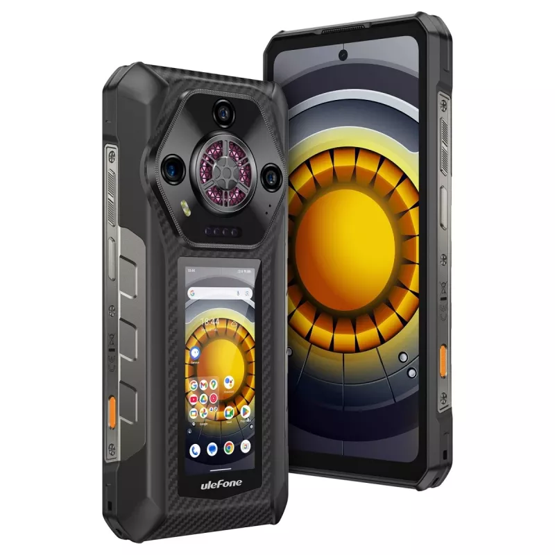 Ulefone Armor 30 Pro 5G UF-A30P smartphone, 6,95 inch, 16 GB RAM, 512 GB, IP69K, Android 14, 12800 mAh, zwart
