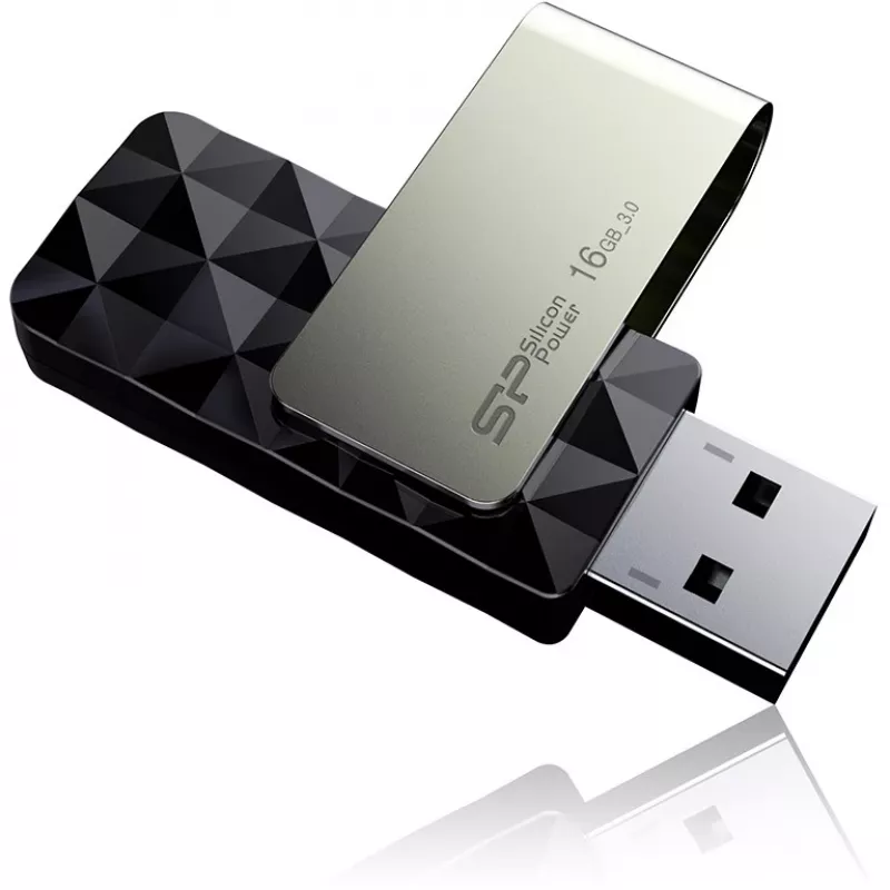Silicon Power Blaze B30 SP016GBUF3B30V1K USB-stick, 16 GB, USB 3.0, zwart