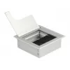 DeLOCK kabeldoorvoer voor tafmontage met borstel 80x80x28mm zilver