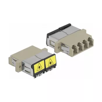 Optische koppeling DeLOCK 86904 LC quad bus naar LC quad bus multimode beige