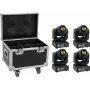 LED-spot-set EUROLITE TMH-17 4x met rolkoffer