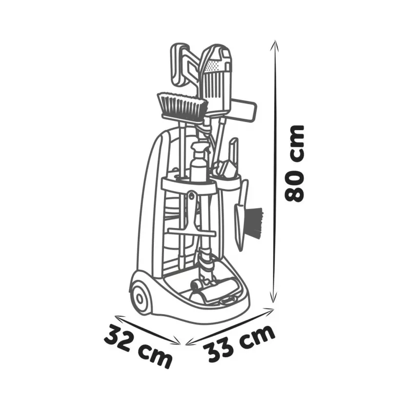 Schoonmaaktrolley Rowenta + stofzuiger