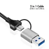 USB-A/-C naar 2,5G Ethernet-adapter, grijs