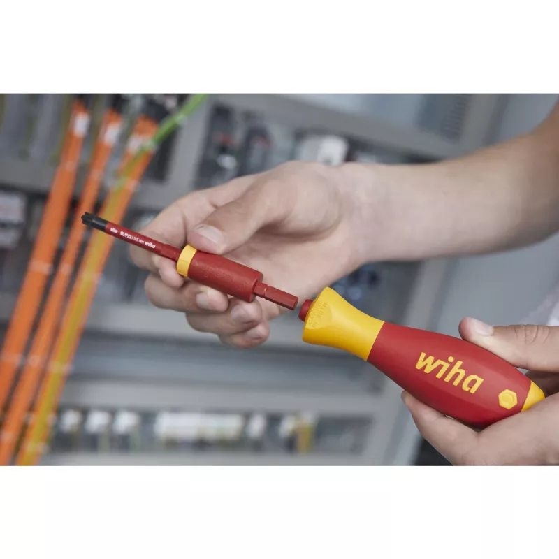 Draaimomentadapter Wiha easyTorque 1,2 Nm rood/geel voor SlimBits SlimVario