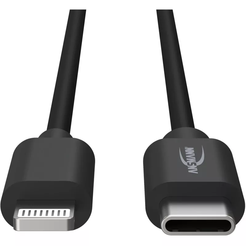Telefoonkabel Ansmann 1700-0106 zwart USB C Lightning 0,12 m