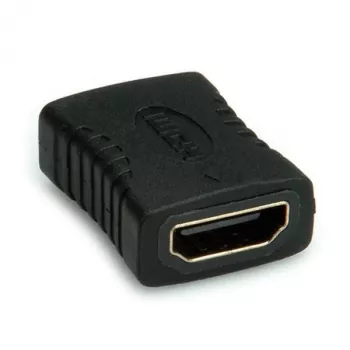 ROLINE - Bus-/stekkeradapter voor video/audio - HDMI - HDMI, 19-polig (W) - HDMI, 19-polig (W) - Zwart (12.03.3151)