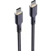 AUKEY CB-KCC101 nylon kabel USB-C naar USB-C 1m