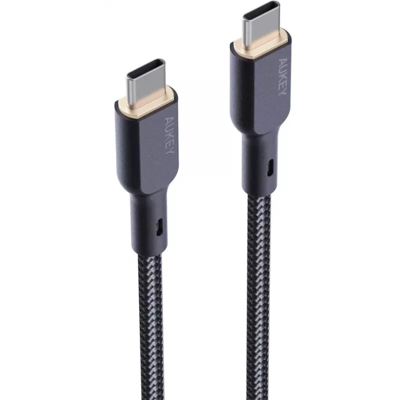 AUKEY CB-KCC101 nylon kabel USB-C naar USB-C 1m