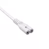 Akyga AK-RD-07A netsnoer CEE 7/16 – IEC C7 (haaks), CCA, 3 m, wit