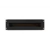 Lanberg AK-VDP103-B 19-inch 3U spanningsverdeelpaneel met DIN-rail TS-35, zwart