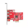 DeLOCK 90738 PCIe FireWire-adapter intern IEEE 1394 rood