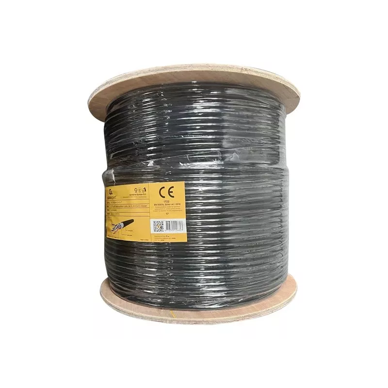 Gembird CAT6 UTP LAN-buitenkabel massief 305 m zwart