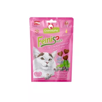 Kattensnacks Fox4Pets GRANATAPET FeiniSnack eend & kattenkruid, vlezige stevige zak, 50 g, suikervrij, glutenvrij