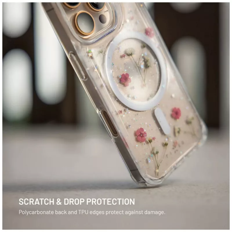 Fixed MagBloom | achterkant cover | Apple | iPhone 17 | TPU | Blush Plum