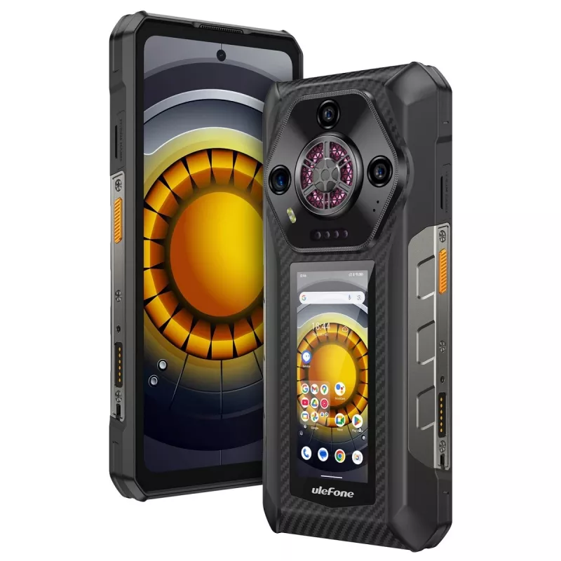 Ulefone Armor 30 Pro 5G UF-A30P smartphone, 6,95 inch, 16 GB RAM, 512 GB, IP69K, Android 14, 12800 mAh, zwart