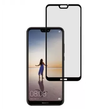 Tellur gehard glas volledig verlijmde displaybescherming voor Huawei P20 Lite – case-vriendelijk, zwart