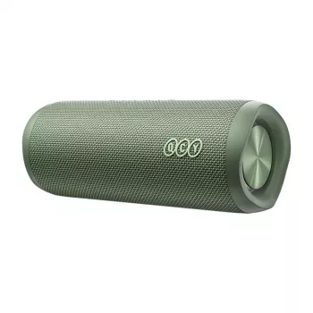 Draadloze luidspreker QCY SP7 groen Bluetooth 5.0 draagbaar, oplaadbare accu, compact ontwerp