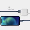 USB-A naar Lightning-kabel Orsen S9L 1 m 2,1A — zwart