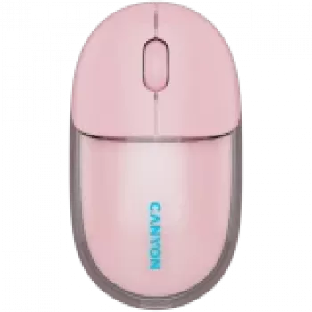 CANYON muis OnClick 24 BT/ draadloos transparant/roze