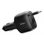 Belkin 75W 2-poorts met oprolbaar USB-C-snoer auto - kabel (CCC001HQBK)