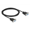 Seriële kabel DeLOCK 86605 zwart 2m RS-232 Sub-D9