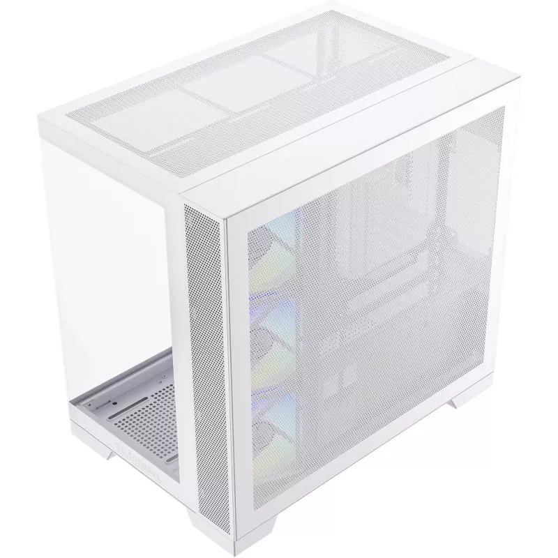 PC-behuizing Silentware View A-RGB White VIEWWHITE — mid-tower met A-RGB-verlichting, witte uitvoering