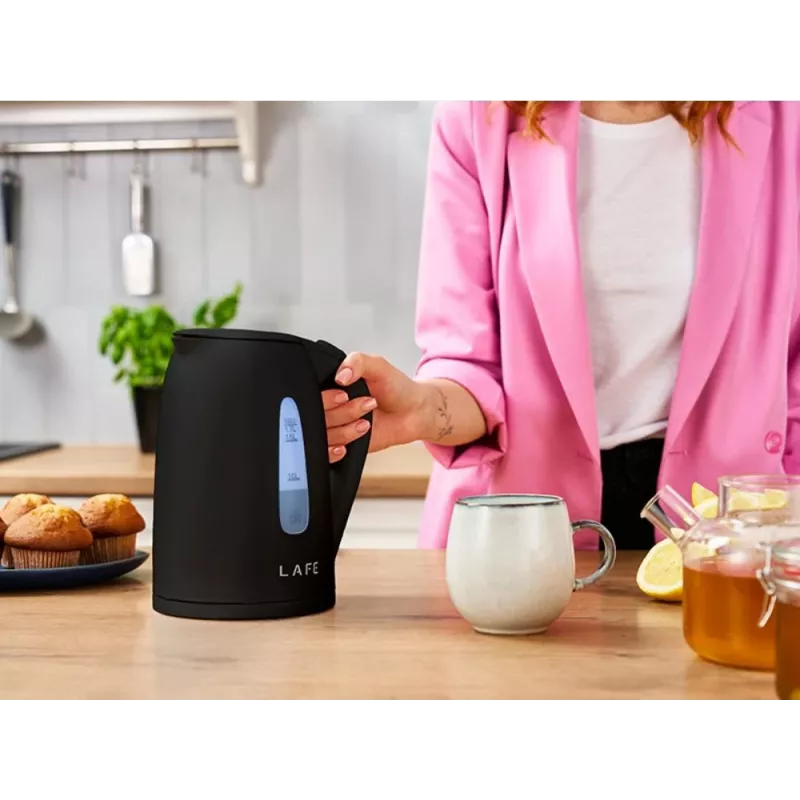 Elektrische waterkoker LAFE 1,7 l 2200 W zwart