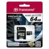 Flashgeheugen Transcend 64 GB MicroSDXC UHS-I TS64GUSDU1
