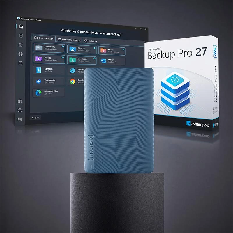 Externe harde schijf | INTENSO | 1000 GB | kleur blauw | 6029565