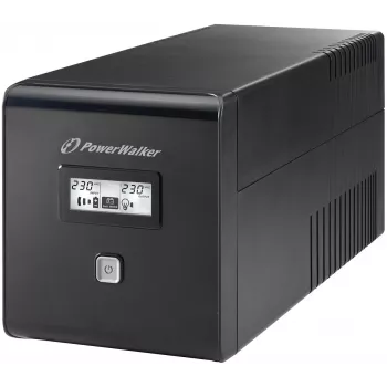 PowerWalker VI 1000 LCD 1 kVA 600 W 4 AC-uitgangen