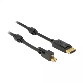 DisplayPort-kabel DeLOCK 83722 Mini DisplayPort 2 m zwart
