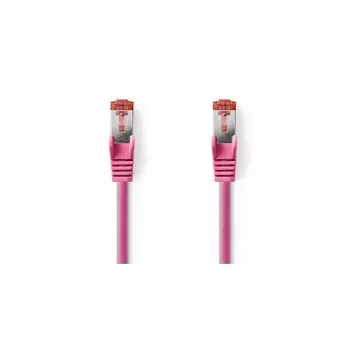 Nedis - netwerkkabel - RJ-45 (M) naar RJ-45 (M) - 15,0m - SFTP - CAT 6 - gegoten, rond - roze (CCGP85221PK150)