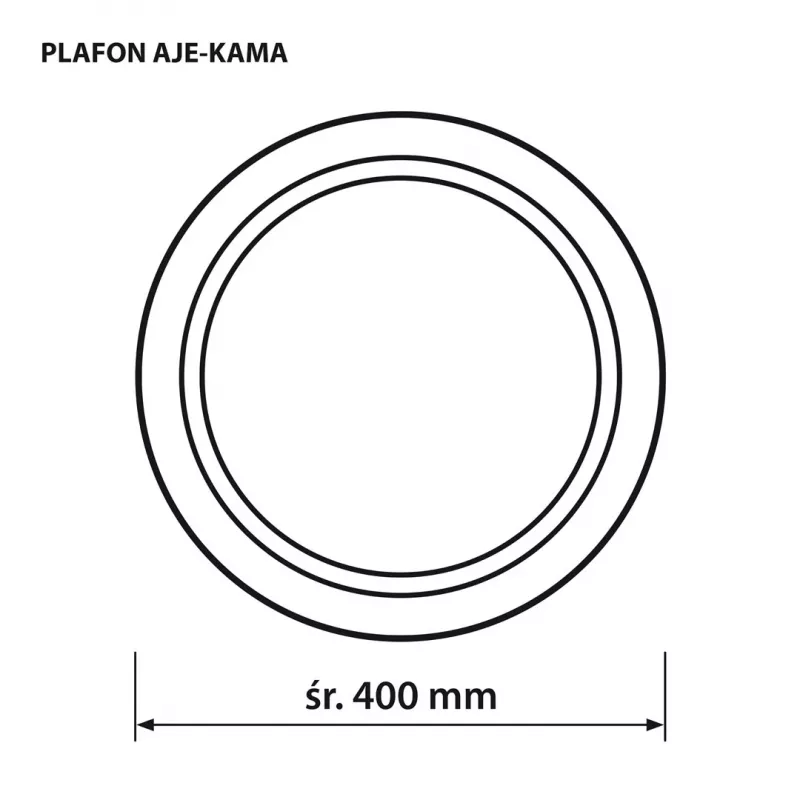 LED-plafondlamp ActiveJet AJE-KAMA 24W rond 4000K 2580 lm IP20 40 cm