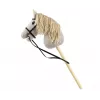 Pluchen hobbypaard Milly Mally 6626 lichtgrijs – Milly Mally knuffel, hobbypaard om op te rijden