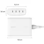 Belkin BoostCharge Pro 200 W 4-poorts USB-C GaN-wandlader, wit (WCH015VFWH)