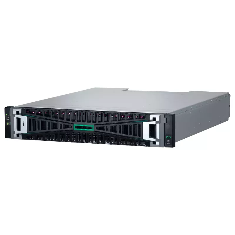 HPE MSA 2070 SFF 2x10/25GbE iSCSI 4-poorts controller 12x3,84TB SSD 4x10Gb iSCSI XCVR 46TB storage array