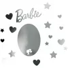Spiegel-muurstickers Paladone PP13751BR Barbie-design – decoratieve zelfklevende spiegelsticker