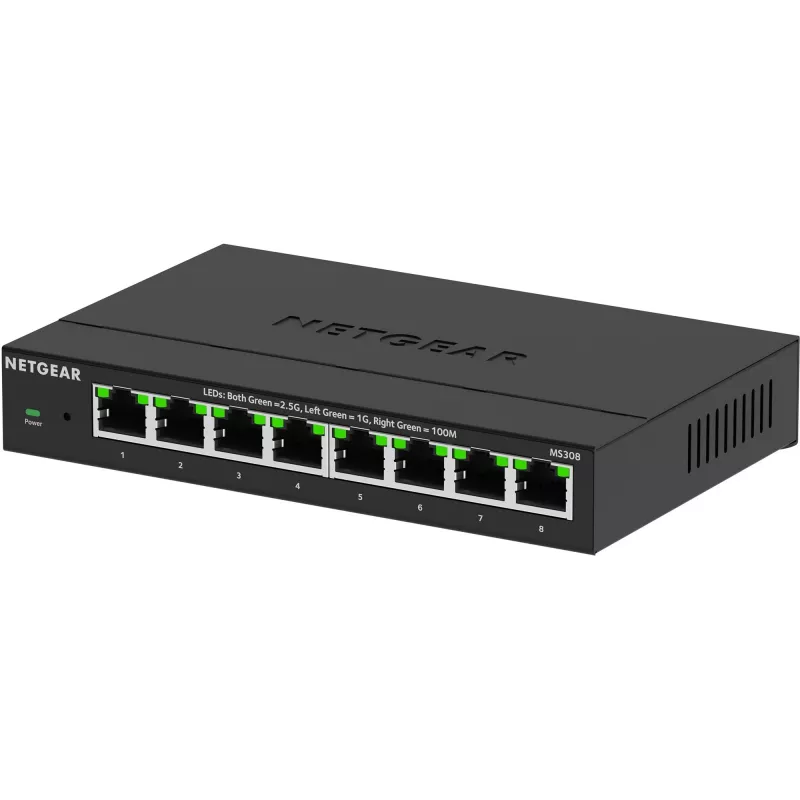NETGEAR MS308 unmanaged 2.5G Ethernet (100/1000/2500) zwart