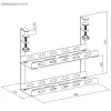 Kabelorganizer onder bureau, MC-104 B